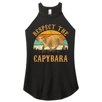 Capybara Funny Capybara Women's Perfect Tri Rocker Tank