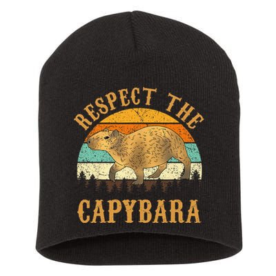 Capybara Funny Capybara Short Acrylic Beanie