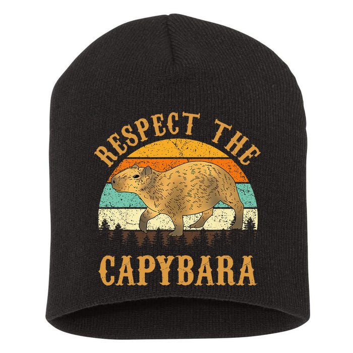Capybara Funny Capybara Short Acrylic Beanie