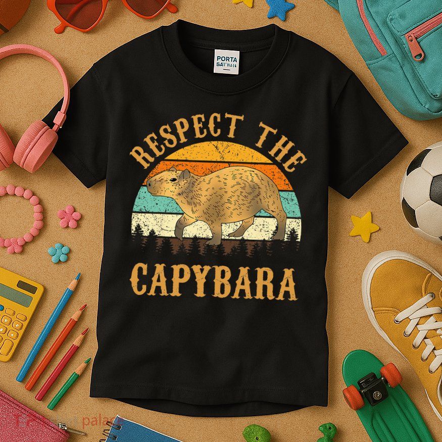Capybara Funny Capybara Kids T-Shirt