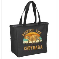 Capybara Funny Capybara Zip Tote Bag