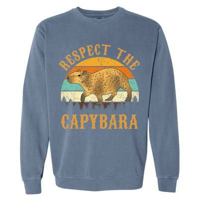 Capybara Funny Capybara Garment-Dyed Sweatshirt