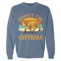 Capybara Funny Capybara Garment-Dyed Sweatshirt