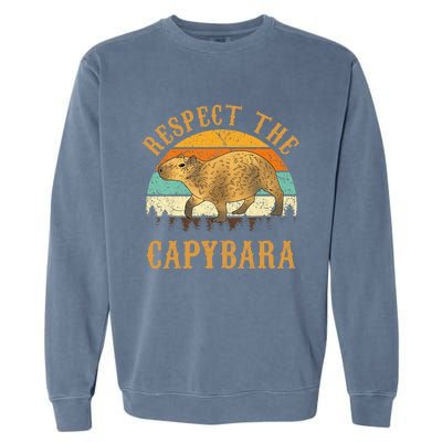 Capybara Funny Capybara Garment-Dyed Sweatshirt