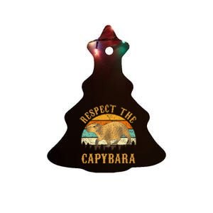 Capybara Funny Capybara Ceramic Tree Ornament