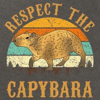 Capybara Funny Capybara Cotton Canvas Backpack