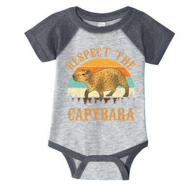Capybara Funny Capybara Infant Baby Jersey Bodysuit