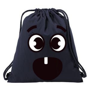 Creepy Funny Carrots Face Halloween Costume Drawstring Bag