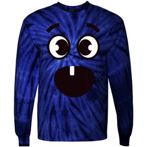 Creepy Funny Carrots Face Halloween Costume Tie-Dye Long Sleeve Shirt