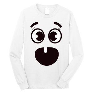 Creepy Funny Carrots Face Halloween Costume Long Sleeve Shirt