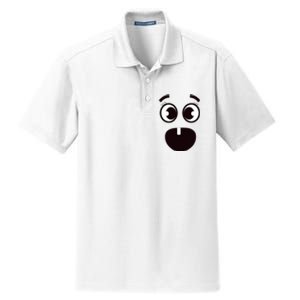 Creepy Funny Carrots Face Halloween Costume Dry Zone Grid Polo