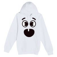 Creepy Funny Carrots Face Halloween Costume Premium Pullover Hoodie