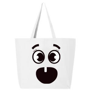 Creepy Funny Carrots Face Halloween Costume 25L Jumbo Tote