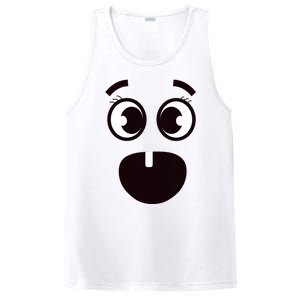 Creepy Funny Carrots Face Halloween Costume PosiCharge Competitor Tank