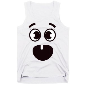 Creepy Funny Carrots Face Halloween Costume Tank Top