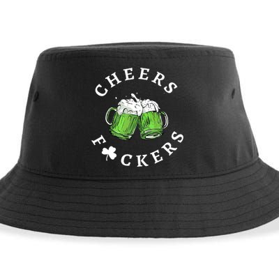 Cheers F Ckers St Patricks Day Sustainable Bucket Hat