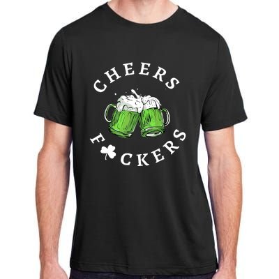 Cheers F Ckers St Patricks Day Adult ChromaSoft Performance T-Shirt