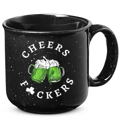 Cheers F Ckers St Patricks Day 15oz Campfire Ceramic Mug