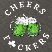 Cheers F Ckers St Patricks Day Cotton Canvas Backpack