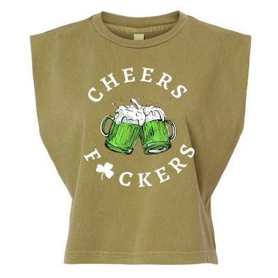 Cheers F Ckers St Patricks Day Garment-Dyed Women's Muscle Tee