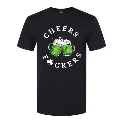 Cheers F Ckers St Patricks Day Softstyle® CVC T-Shirt