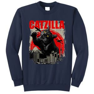 Catzilla Funny Cat Lover Kitten Kitty Sweatshirt