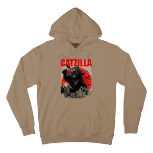 Catzilla Funny Cat Lover Kitten Kitty Hoodie