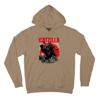 Catzilla Funny Cat Lover Kitten Kitty Hoodie