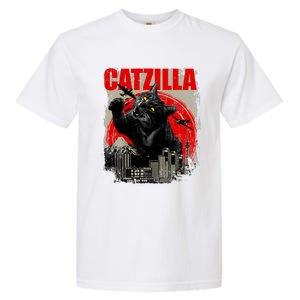 Catzilla Funny Cat Lover Kitten Kitty Garment-Dyed Heavyweight T-Shirt