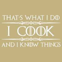 Cute Funny Chef & Cook Gifts I Cook & I Know Things Funny Cooking T Cooling Performance Crew T-Shirt