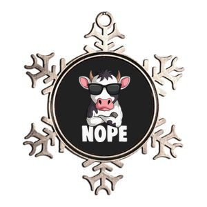 Cow Farmers  Metallic Star Ornament