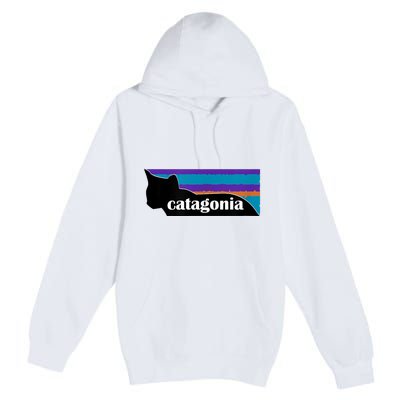 Catagonia Funny Cat Lover Apparel Premium Pullover Hoodie