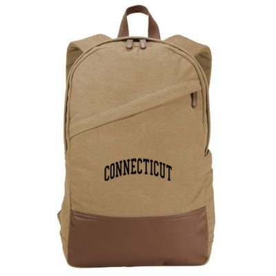 Connecticut Funny Cotton Canvas Backpack