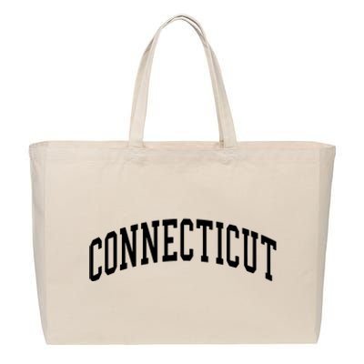 Connecticut Funny Cotton Canvas Jumbo Tote