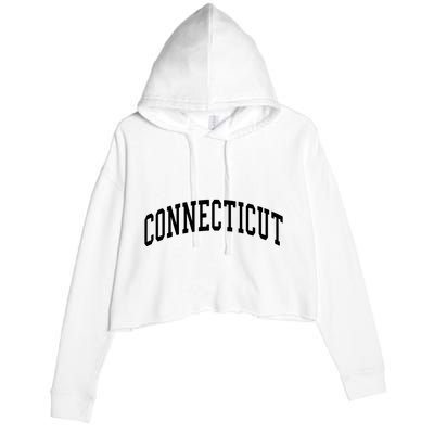 Connecticut Funny Crop Fleece Hoodie