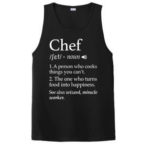 Cute Funny Chef Definition Funny Line Saying Cook Cooking Gifts Chefs T PosiCharge Competitor Tank