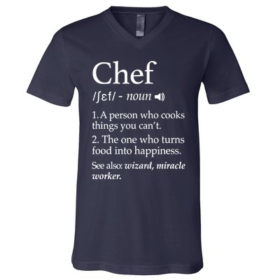 Cute Funny Chef Definition Funny Line Saying Cook Cooking Gifts Chefs T V-Neck T-Shirt