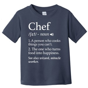 Cute Funny Chef Definition Funny Line Saying Cook Cooking Gifts Chefs T Toddler T-Shirt