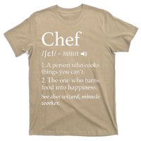 Cute Funny Chef Definition Funny Line Saying Cook Cooking Gifts Chefs T T-Shirt