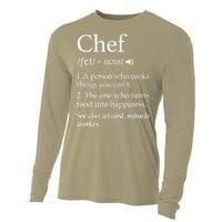 Cute Funny Chef Definition Funny Line Saying Cook Cooking Gifts Chefs T Cooling Performance Long Sleeve Crew