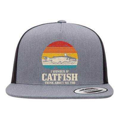 Catfish Fishing Catfishing Funny Saying Fisherman Flat Bill Trucker Hat