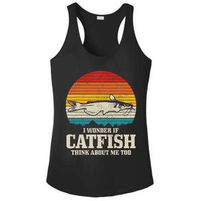 Catfish Fishing Catfishing Funny Saying Fisherman Ladies PosiCharge Competitor Racerback Tank