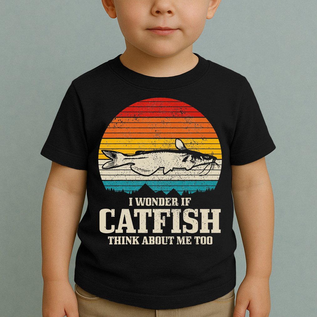 Catfish Fishing Catfishing Funny Saying Fisherman Toddler T-Shirt