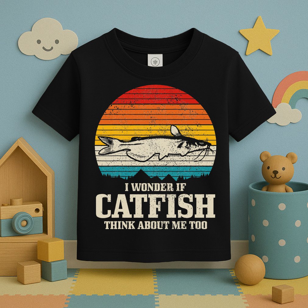 Catfish Fishing Catfishing Funny Saying Fisherman Toddler T-Shirt