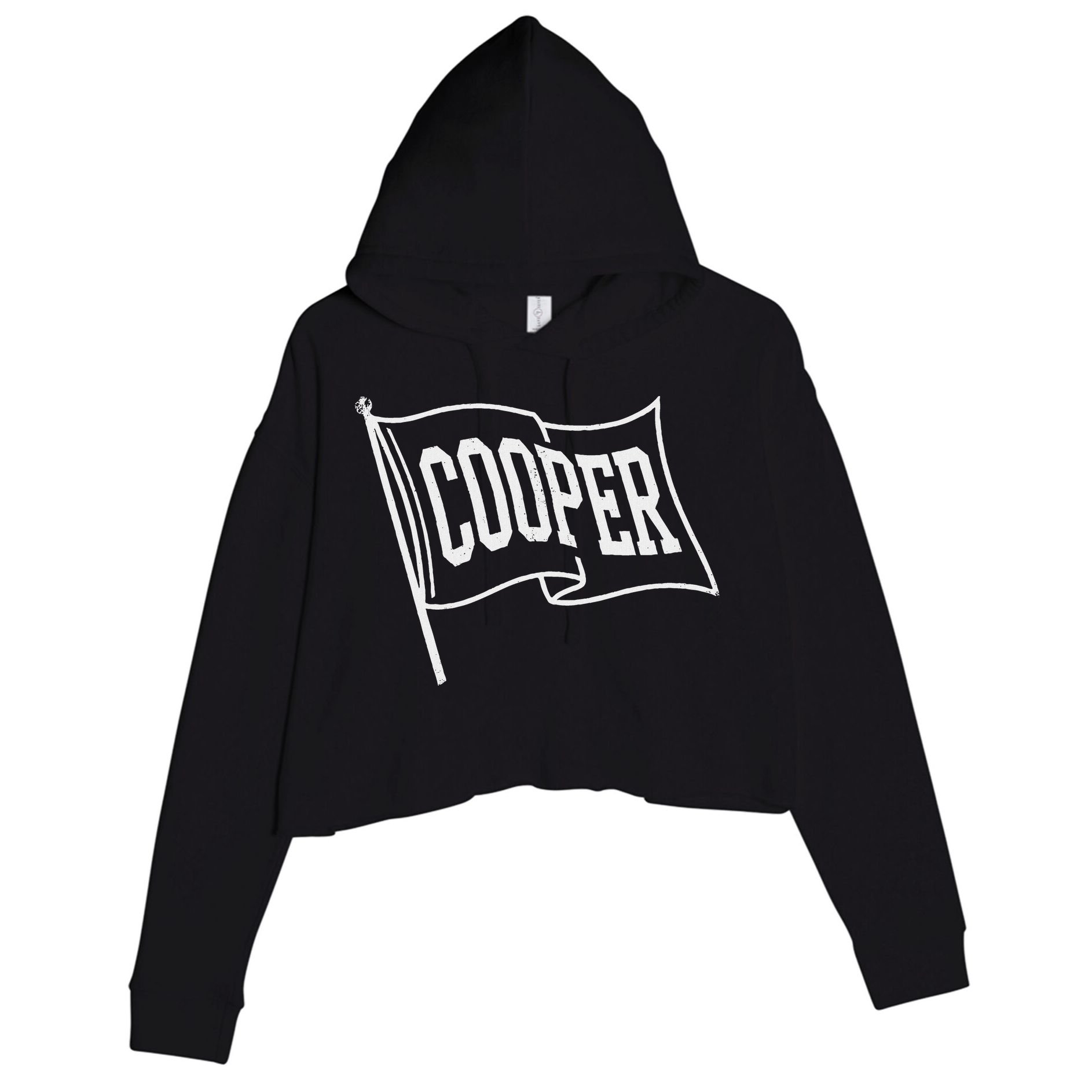 Cooper Flag Crop Fleece Hoodie