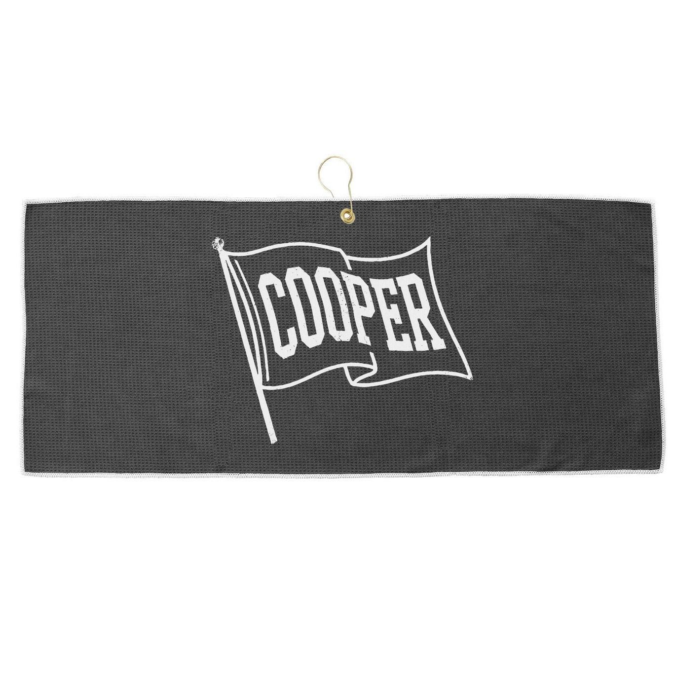 Cooper Flag Large Microfiber Waffle Golf Towel