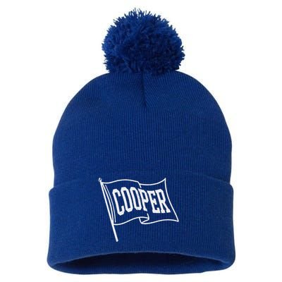 Cooper Flag Pom Pom 12in Knit Beanie