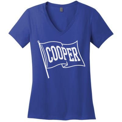 Cooper Flag Women's V-Neck T-Shirt