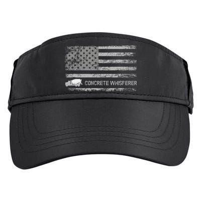 Concrete Finisher Concrete Whisperer American Flag Patriotic Adult Drive Performance Visor