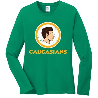 Caucasians Football Ladies Long Sleeve Shirt